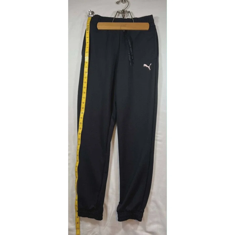 Puma Womens Joggers Black Elastic Waist Drawstring Athletic Sweatpants Small - Picture 5 of 6